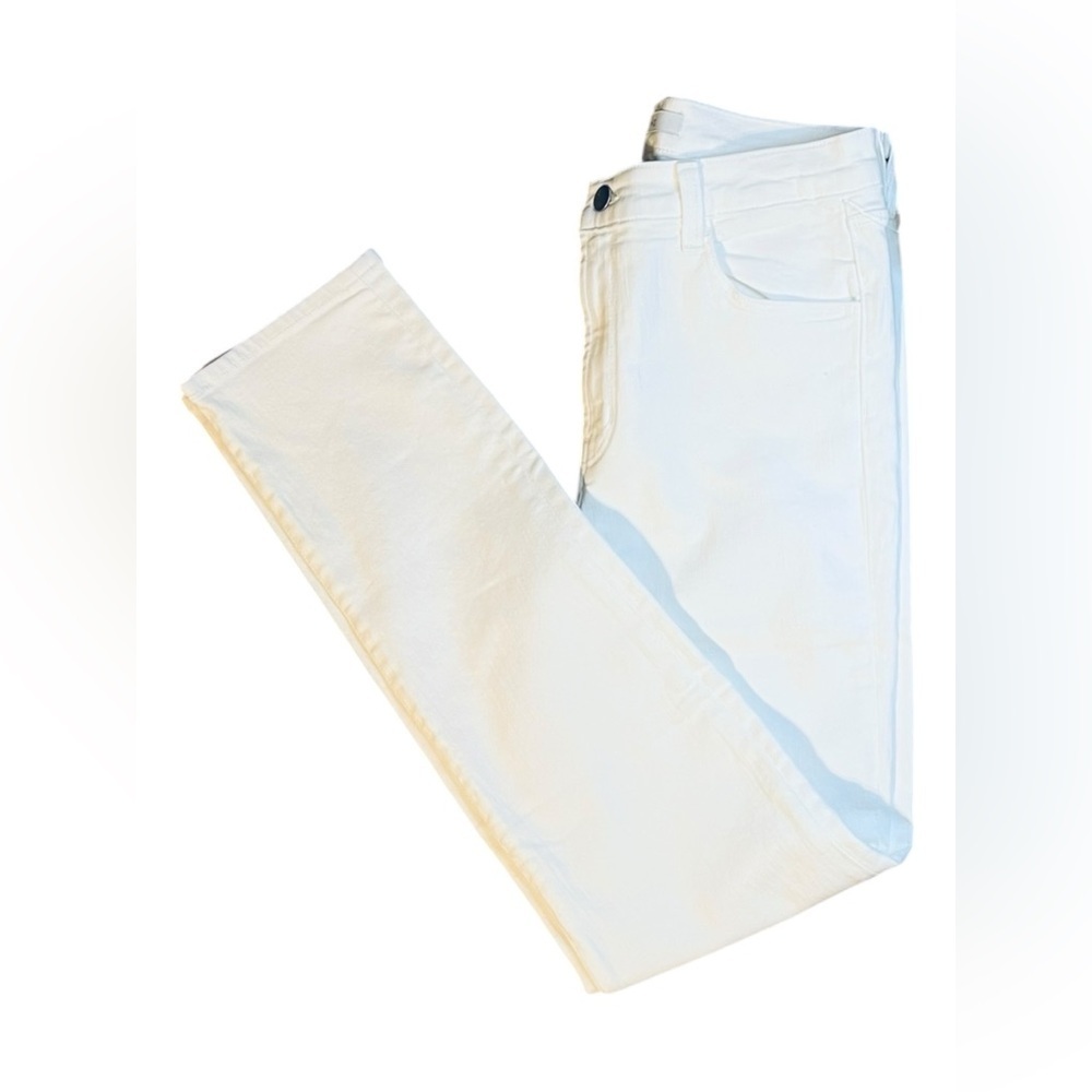 J Brand Ruby 30 High-Rise Cigarette Jeans – Blanc – Size 27 - Picture 2 of 8